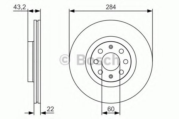 Disc frana OPEL CORSA D Van (2006 - 2016) Bosch 0 986 479 S91