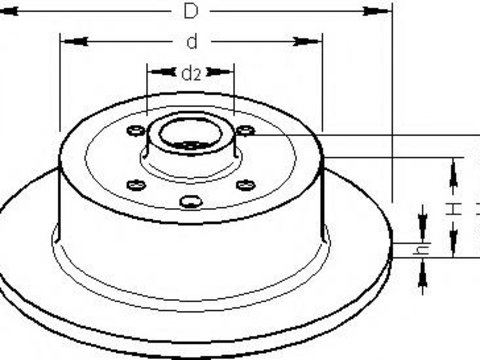 Disc frana OPEL KADETT E hatchback (33_, 34_, 43_, 44_), OPEL VECTRA A (86_, 87_), OPEL VECTRA A hatchback (88_, 89_) - TOPRAN 200 946