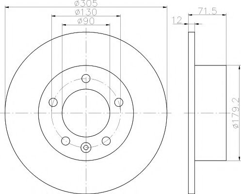 Disc frana OPEL MOVANO B bus (2010 - 2016) TEXTAR 92228700 piesa NOUA