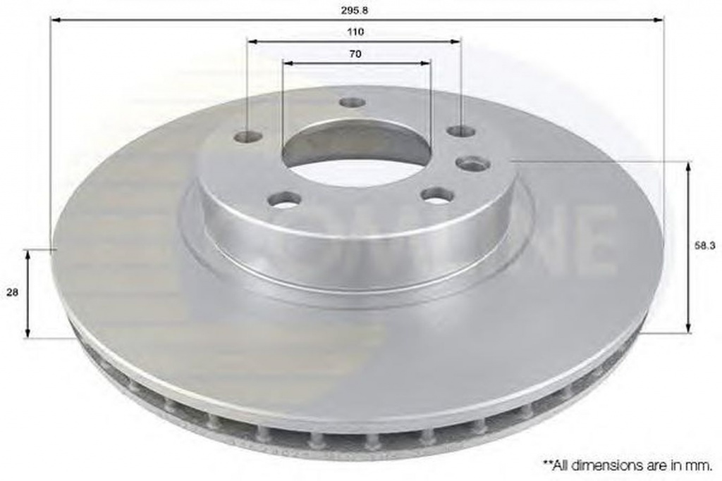 Disc frana OPEL OMEGA B combi 21 22 23 COMLINE ADC1118V