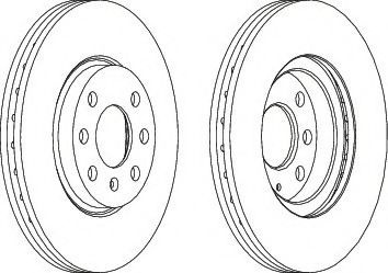 Disc frana OPEL TIGRA TwinTop (2004 - 2016) FERODO