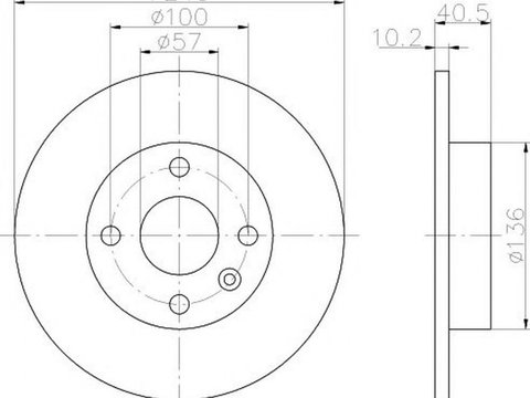 Disc frana OPEL TIGRA TwinTop TEXTAR 92111003