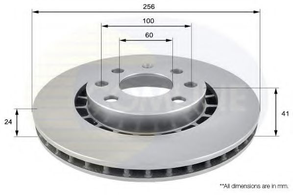 Disc frana OPEL VECTRA B combi (31_) (1996 - 2003) COMLINE ADC1007V