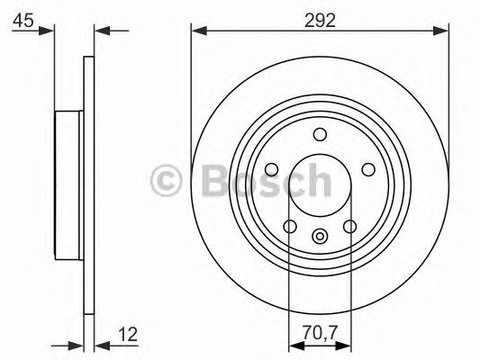 Disc frana OPEL ZAFIRA B Van - Cod intern: W20270214 - LIVRARE DIN STOC in 24 ore!!!