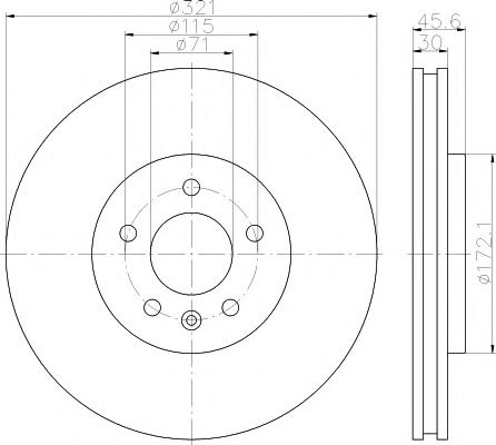 Disc frana OPEL ZAFIRA TOURER C (P12) (2011 - 2016