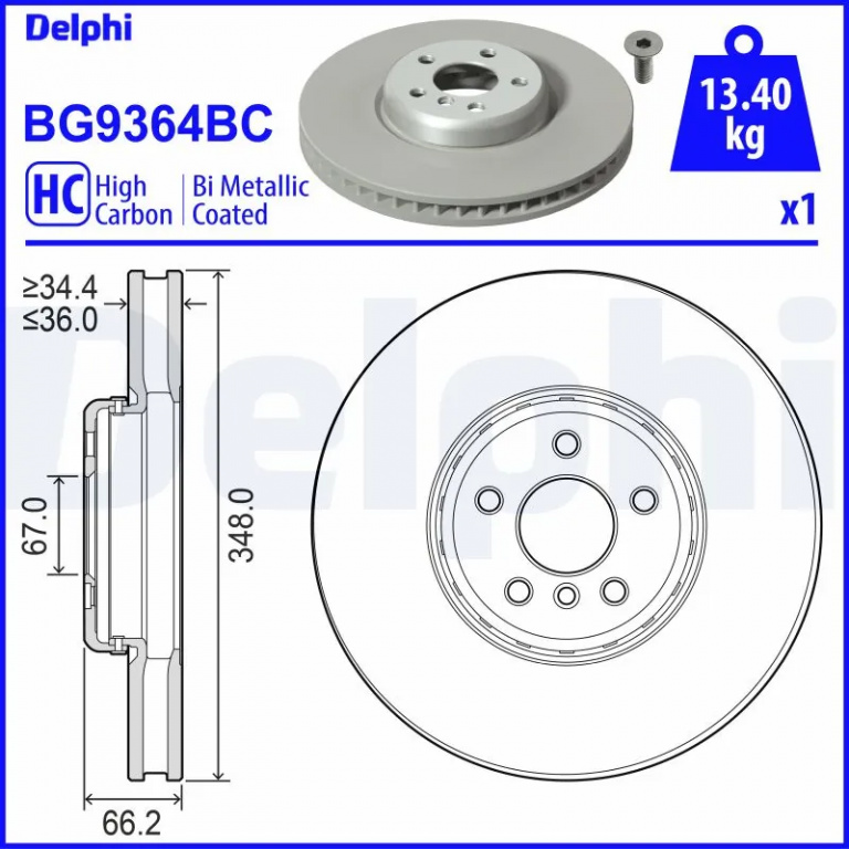 Disc frana pentru BMW X3 (G01, F97, G08) 2017-2025