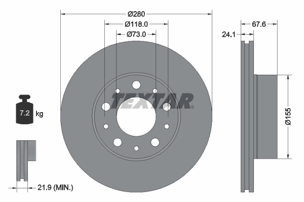 Disc frana pentru CITROEN JUMPER I bus (244, Z_) 2002-2013