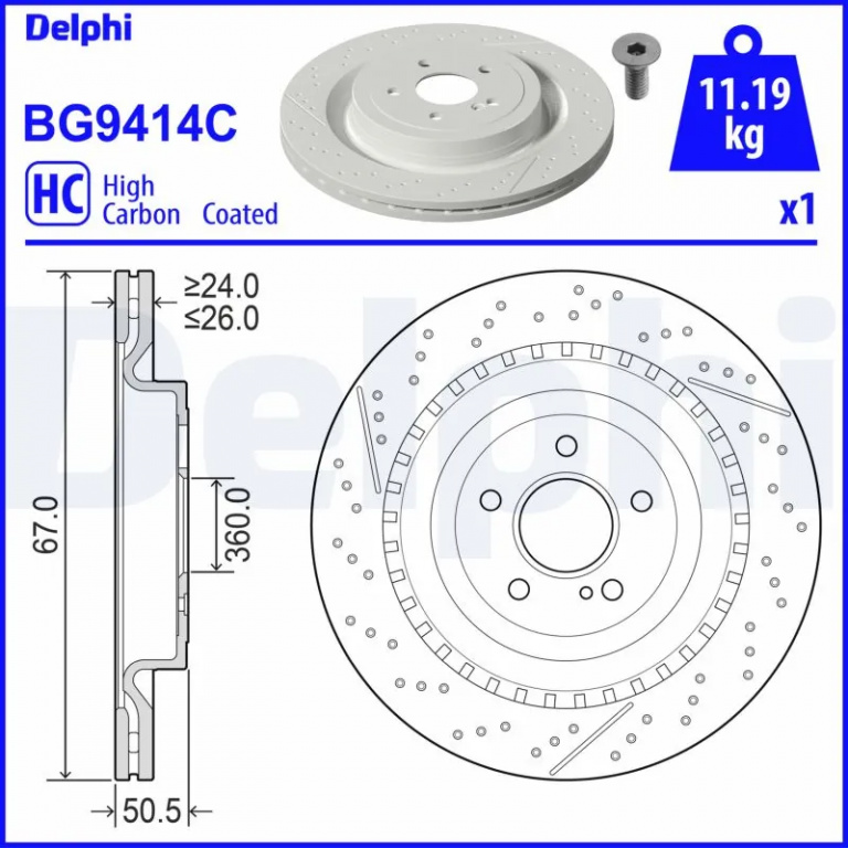 Disc frana pentru MERCEDES-BENZ E-CLASS T-Model (S213) 2017-2023