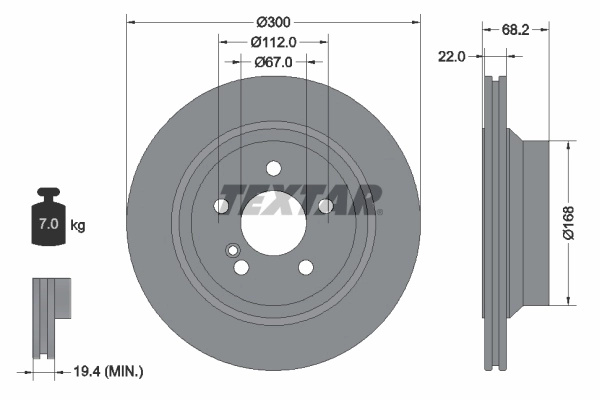 Disc frana pentru MERCEDES-BENZ E-CLASS (W211) 2002-2012
