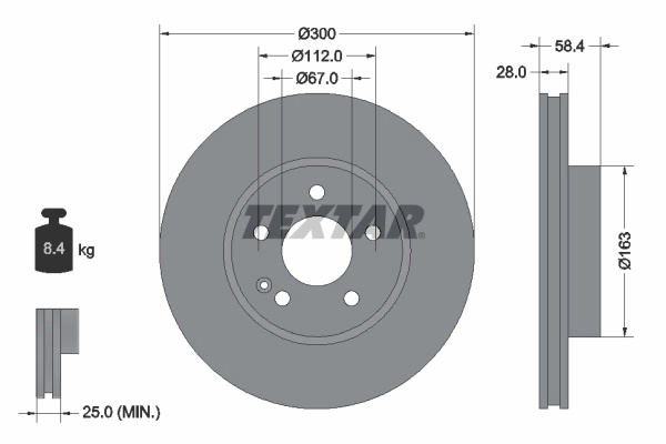 Disc frana pentru MERCEDES-BENZ VITO Tourer (W447) 2014-2025