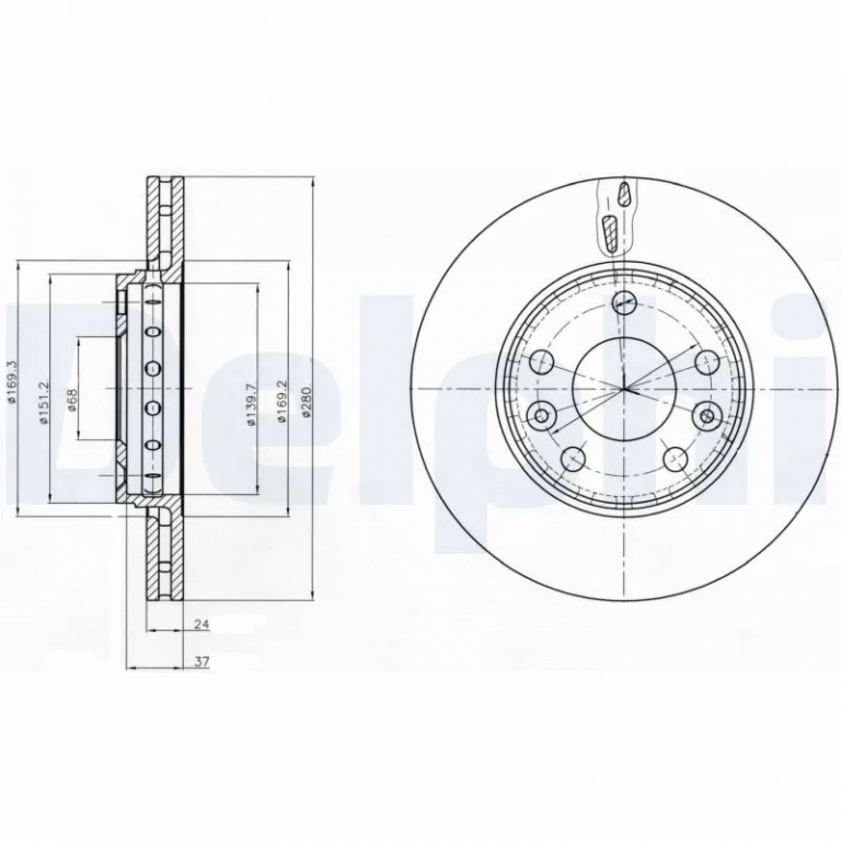 Disc frana pentru RENAULT EXPRESS Autoutilitara/limuzina spatioasa 2021-2025