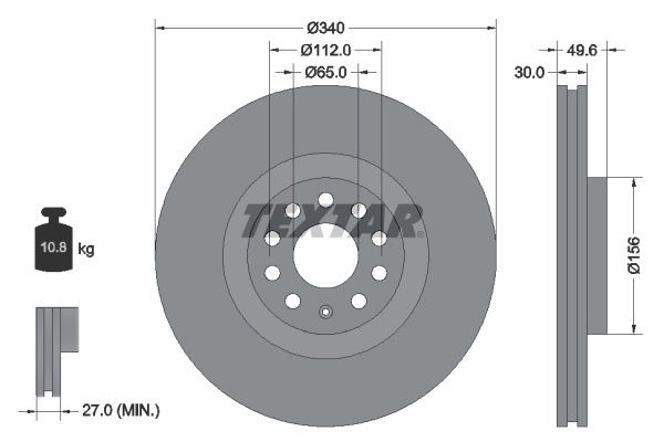 Disc frana pentru VW GOLF VIII (CD1, DA1) 2019-2025