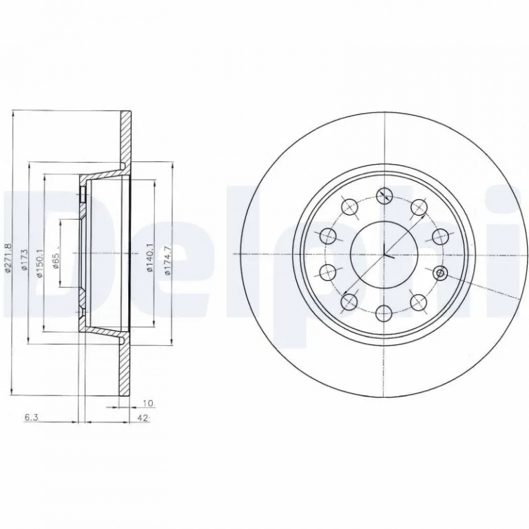 Disc frana pentru VW GOLF VIII Variant (CG5, DB5) 2020-2025