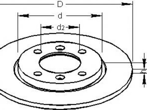 Disc frana PEUGEOT 205 Mk II (20A/C) - TOPRAN 720 243