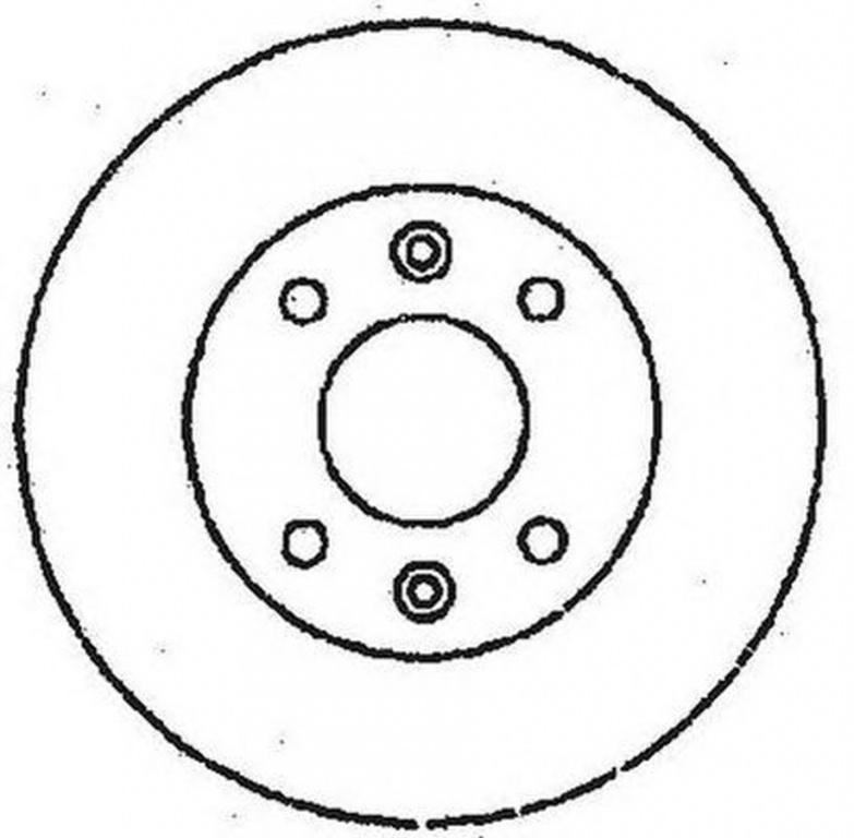 Disc frana PEUGEOT 206 SW 2E K JURID 561555JC