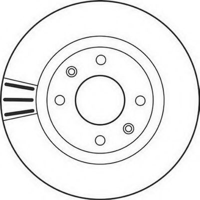 Disc frana PEUGEOT 207 Van (2007 - 2016) JURID 562