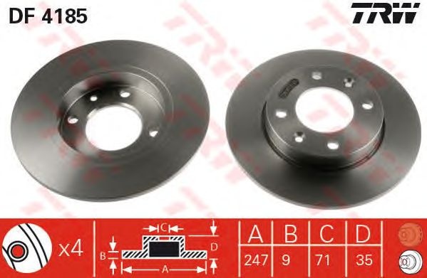 Disc frana PEUGEOT 301 - Cod intern: M20354244 - LIVRARE DIN STOC in 24 ore!!!