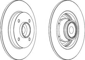 Disc frana PEUGEOT 307 SW (3H) (2002 - 2016) FEROD
