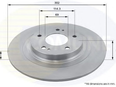 Disc frana PEUGEOT 4008 (2012 - 2016) COMLINE ADC2732 piesa NOUA