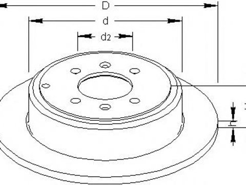 Disc frana PEUGEOT 406 limuzina (8B), PEUGEOT 406 Estate (8E/F) - TOPRAN 722 452