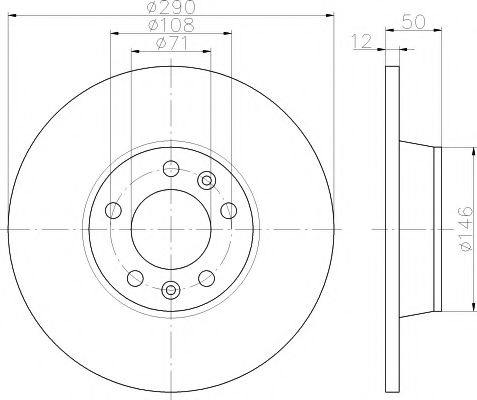 Disc frana PEUGEOT 407 cupe (6C_) (2005 - 2016) TEXTAR 92195803