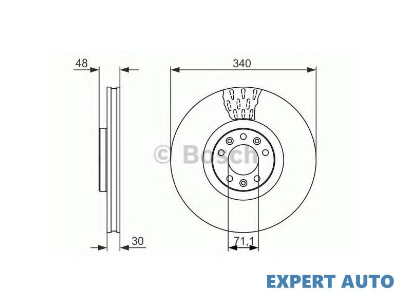 Disc frana Peugeot 508 2010-2016 #8 0986479092