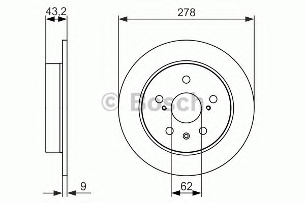 Disc frana plin punte spate SUZUKI SX4 I Saloon (GY) (An fabricatie 10.2007 - ..., 107 - 120 CP, Benzina) - Cod intern: W20141264 - LIVRARE DIN STOC in 24 ore!!!