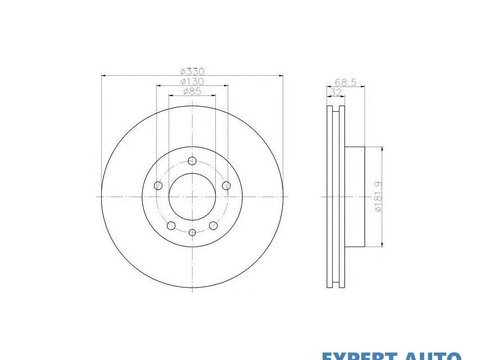 Disc frana Porsche CAYENNE (955) 2002-2010 #2 0986479248