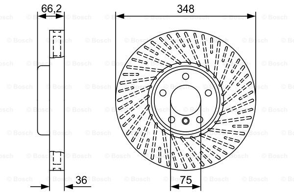 Disc frana punte fata (0986479W20 BOSCH) BMW