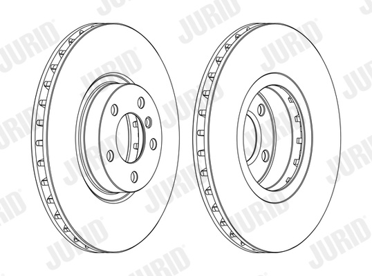 Disc frana punte fata (562520JC-1 562520JC1 JURID) BMW X5|X6