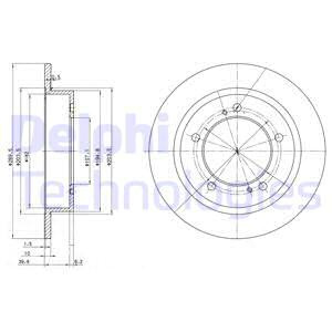 Disc frana punte fata (BG2584 DELPHI) SUZUKI