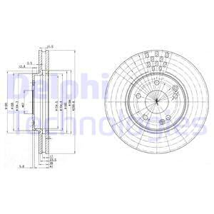 Disc frana punte fata (BG3396 DELPHI) CHRYSLER,MER