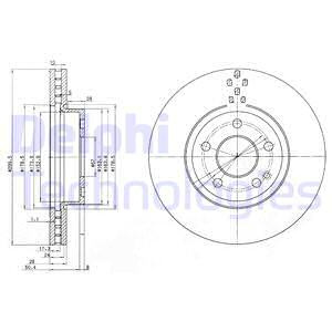 Disc frana punte fata (BG3838 DELPHI) MERCEDES-BENZ