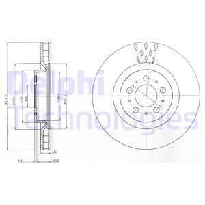 Disc frana punte fata (BG4305C DELPHI) VOLVO