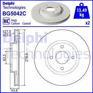 Disc frana punte fata (BG5042C DELPHI) FORD