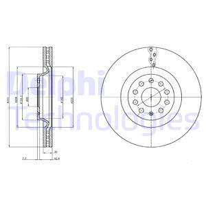 Disc frana punte fata (BG9109 DLP) AUDI,CUPRA,SEAT,SKODA,VW