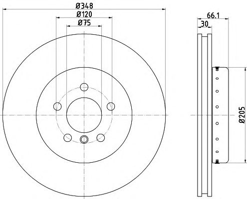 Disc frana punte fata BMW 5 Touring (F11) - Cod intern: W20140919 - LIVRARE DIN STOC in 24 ore!!!