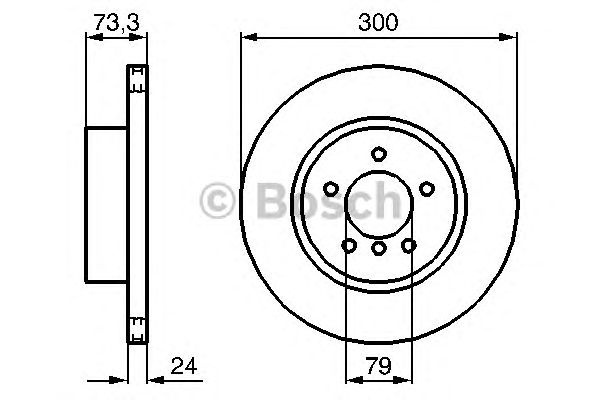 Disc frana punte fata BMW E90 05- 300*24 - Cod intern: W20270738 - LIVRARE DIN STOC in 24 ore!!!