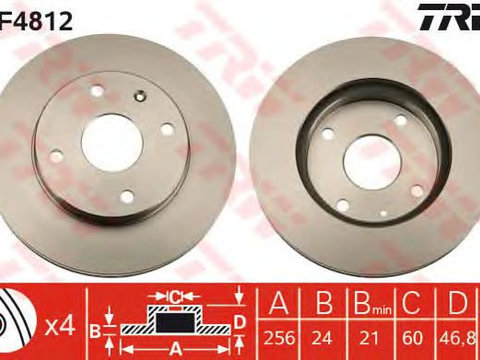 Disc frana punte fata CHEVROLET EVANDA/REZZO 1,6-2,0 05-256 X 244 - Cod intern: W20009718 - LIVRARE DIN STOC in 24 ore!!!