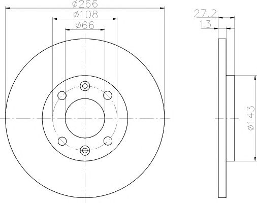 Disc frana punte fata CITROEN C2 ENTERPRISE - Cod intern: W20140394 - LIVRARE DIN STOC in 24 ore!!!