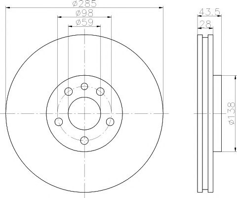 Disc frana punte fata CITROEN DISPATCH Van (BS_, BT_, BY_, BZ_) - Cod intern: W20140678 - LIVRARE DIN STOC in 24 ore!!!