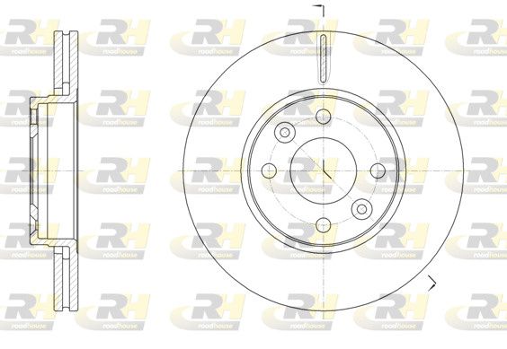 Disc frana # punte fata Dacia Lodgy 2012 2013 2014 2015 2016 2017 2018 2019 2020 2021 2022 2023 2024 2025 # 61474 10 # ROADHOUSE