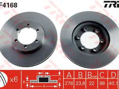 Disc frana punte fata DAEWOO MUSSO - Cod intern: W20009424 - LIVRARE DIN STOC in 24 ore!!!