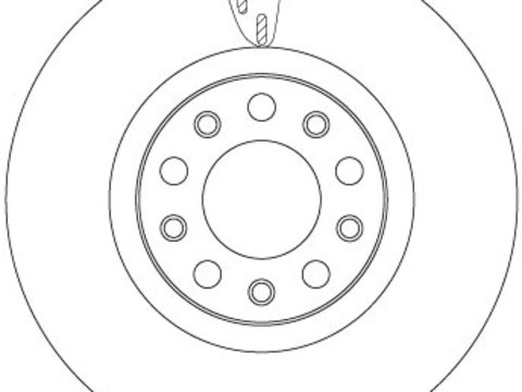 Disc frana punte fata (DF6590S TRW) ALFA ROMEO