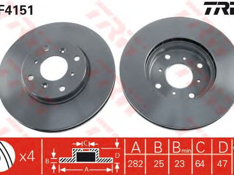 Disc frana punte fata HONDA ACCORD 98- - Cod intern: W20009413 - LIVRARE DIN STOC in 24 ore!!!