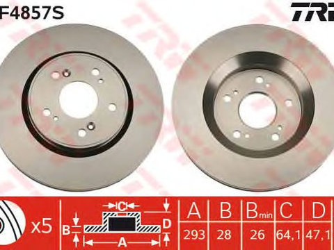 Disc frana punte fata HONDA CR-V 07-/12- - Cod intern: W20009748 - LIVRARE DIN STOC in 24 ore!!!