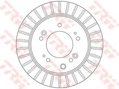 Disc frana punte fata KIA SORENTO 2,4-3,5 V6 02- - Cod intern: W20009929 - LIVRARE DIN STOC in 24 ore!!!