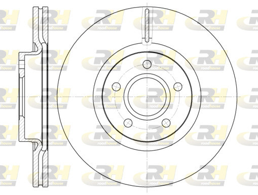 Disc frana # punte fata Land rover Freelander 2010 2011 2012 2013 2014 # 6711 10 # ROADHOUSE