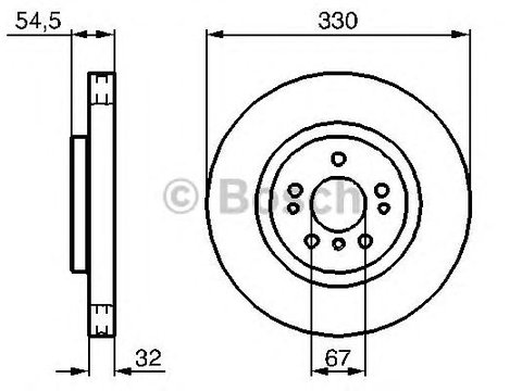 Disc frana punte fata MERCEDES W164/W251 3,0-5,5 4-MATIC 05-330 X 32 - Cod intern: W20270761 - LIVRARE DIN STOC in 24 ore!!!