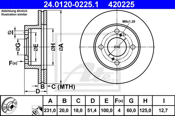 Disc frana punte fata NISSAN PIXO 1,0 09-13231 X 20 - Cod intern: W20295654 - LIVRARE DIN STOC in 24 ore!!!